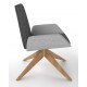 Follow Lounge Chair With Wooden Pyramid Base